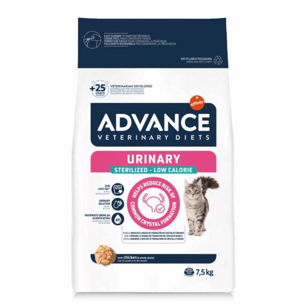 Advance Veterinary Diets Cat Urinary Sterilized Low Calorie - 7,5 kg