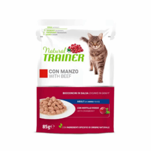 Natural Trainer Cat Adult Bocconcini in Salsa Manzo - 85 g