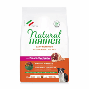 Natural Trainer Dog Daily Nutrition Medium Adult Prosciutto Crudo - 3 kg