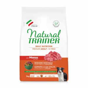 Natural Trainer Dog Daily Nutrition Medium Adult Manzo - 3 kg