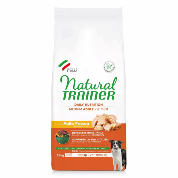 Natural Trainer Dog Daily Nutrition Medium Adult Pollo - 12 kg