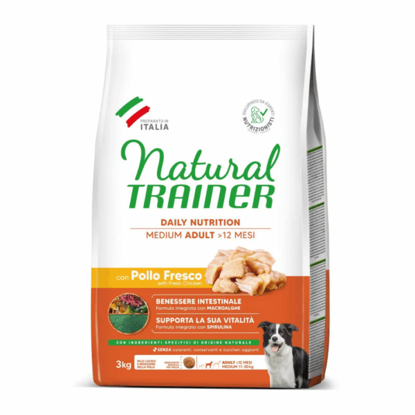 Natural Trainer Dog Daily Nutrition Medium Adult Pollo - 3 kg - immagine 2