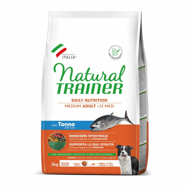 Natural Trainer Dog Daily Nutrition Medium Adult Tonno - 3 kg - immagine 2