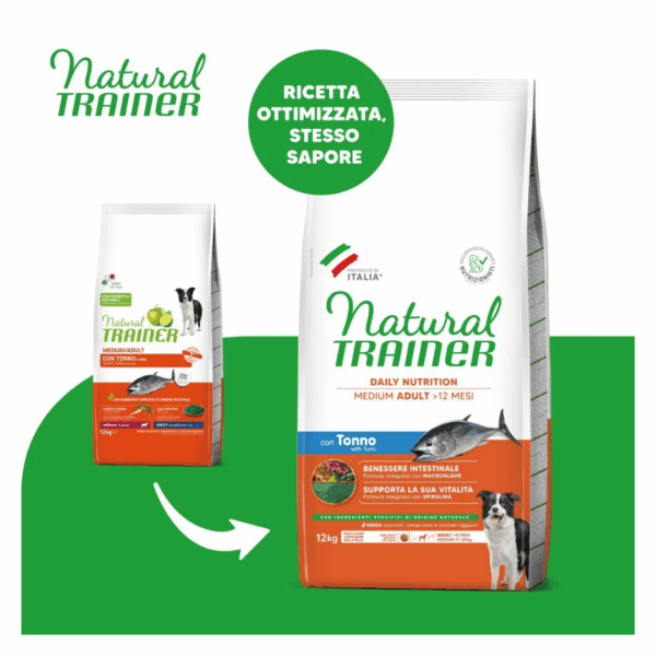 Natural Trainer Dog Daily Nutrition Medium Adult Tonno - 12 kg - immagine 3