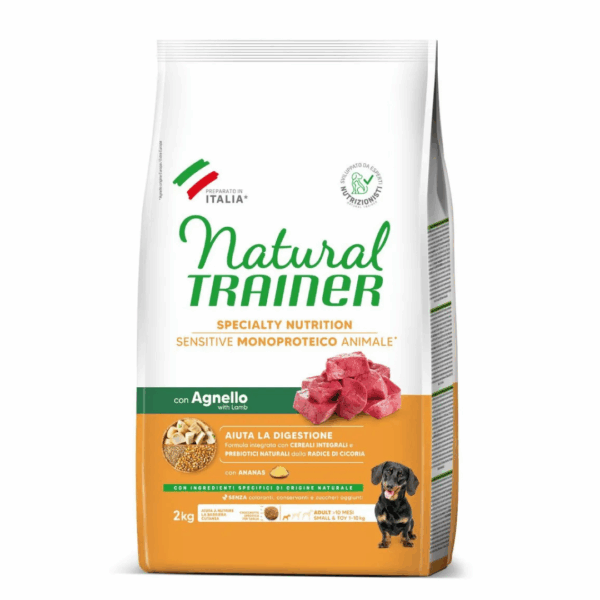 Natural Trainer Dog Specialty Nutrition Sensitive Small&Toy Adult Agnello - 2 kg - immagine 2