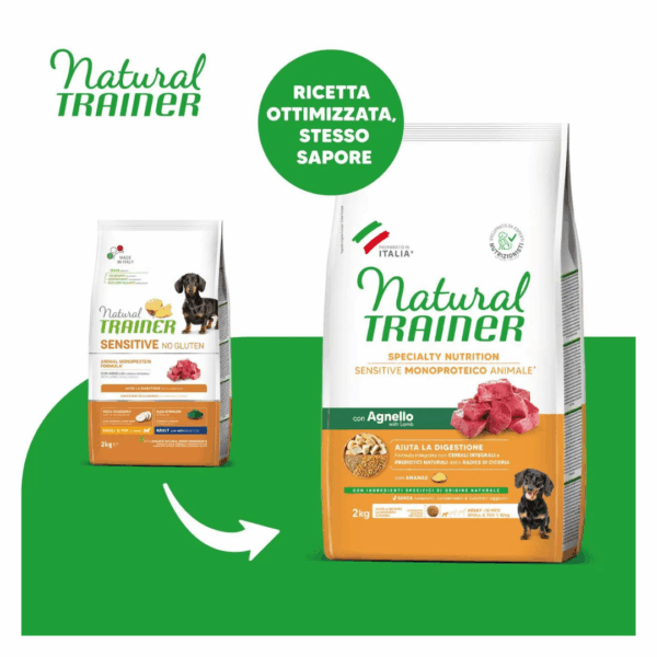 Natural Trainer Dog Specialty Nutrition Sensitive Small&Toy Adult Agnello - 2 kg - immagine 3