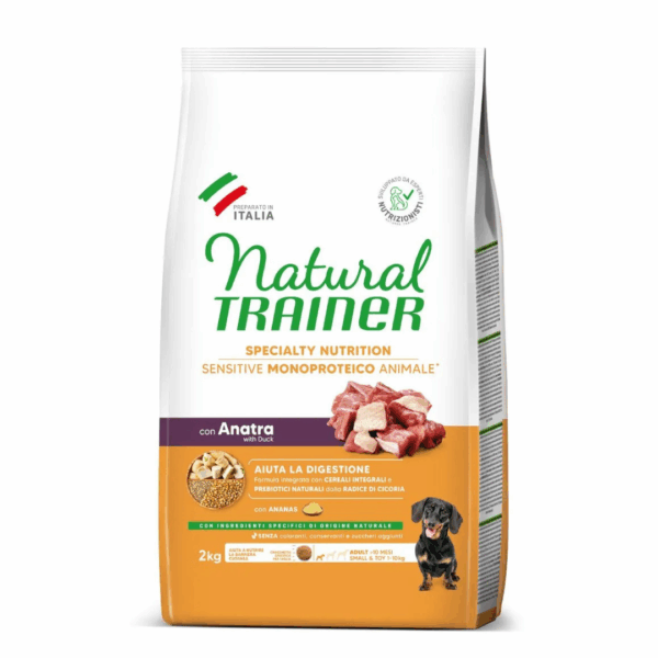 Natural Trainer Dog Specialty Nutrition Sensitive Small&Toy Adult Anatra - 2 kg - immagine 2