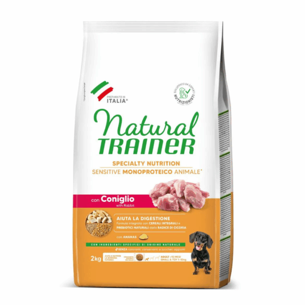 Natural Trainer Dog Specialty Nutrition Sensitive Small&Toy Adult Coniglio - 2 kg - immagine 2