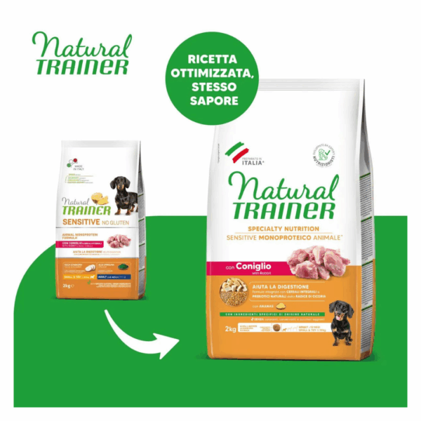 Natural Trainer Dog Specialty Nutrition Sensitive Small&Toy Adult Coniglio - 2 kg - immagine 3