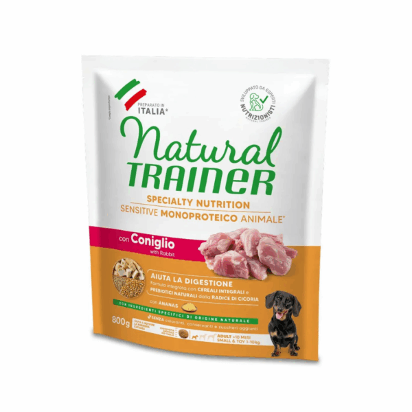 Natural Trainer Dog Specialty Nutrition Sensitive Small&Toy Adult Coniglio - 800 g - immagine 2