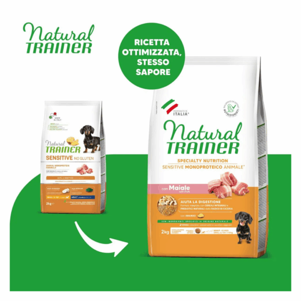 Natural Trainer Dog Specialty Nutrition Sensitive Small&Toy Adult Maiale - 2 kg - immagine 3