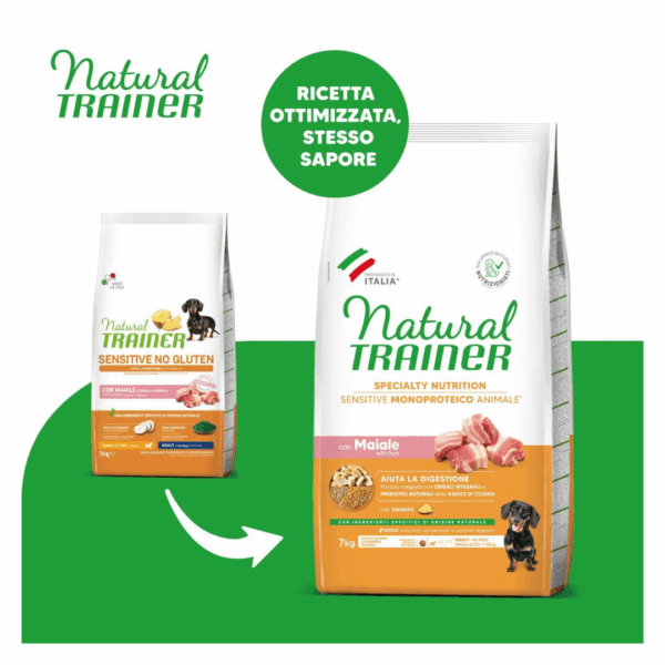 Natural Trainer Dog Specialty Nutrition Sensitive Small&Toy Adult Maiale - 7 kg - immagine 3