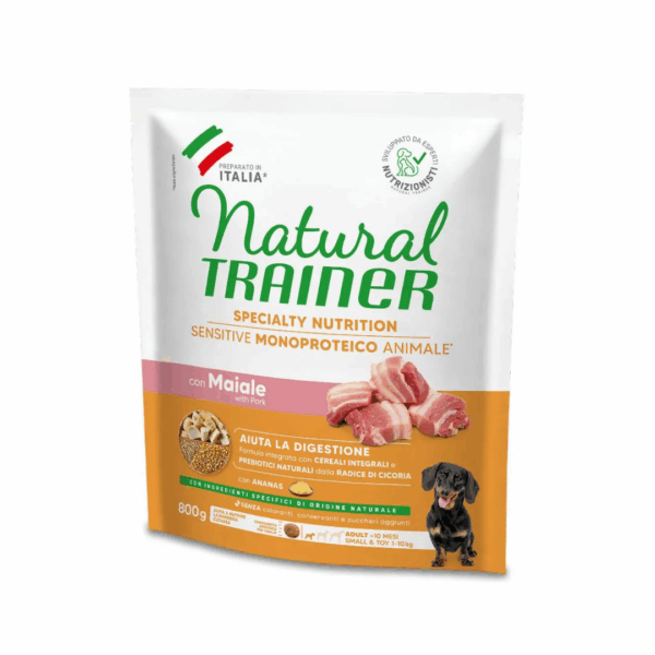 Natural Trainer Dog Specialty Nutrition Sensitive Small&Toy Adult Maiale - 800 g - immagine 2