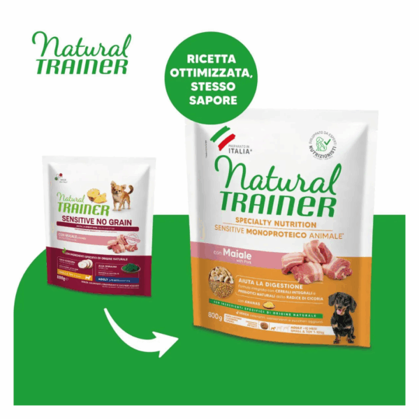 Natural Trainer Dog Specialty Nutrition Sensitive Small&Toy Adult Maiale - 800 g - immagine 3