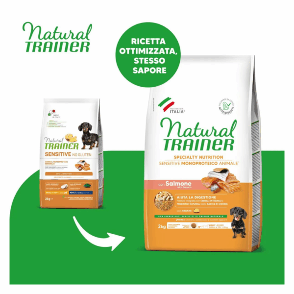 Natural Trainer Dog Specialty Nutrition Sensitive Small&Toy Adult Salmone - 2 kg - immagine 3