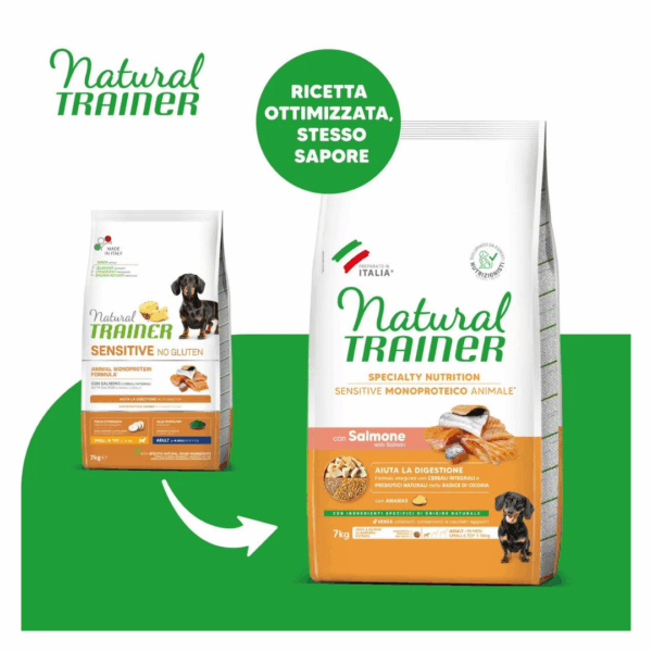 Natural Trainer Dog Specialty Nutrition Sensitive Small&Toy Adult Salmone - 7 kg - immagine 3