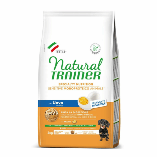 Natural Trainer Dog Specialty Nutrition Sensitive Small&Toy Adult Uovo - 2 kg - immagine 2