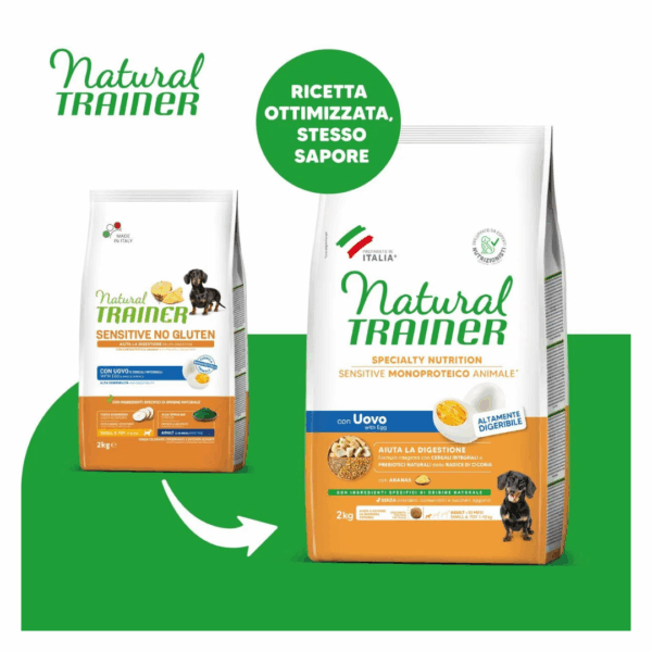 Natural Trainer Dog Specialty Nutrition Sensitive Small&Toy Adult Uovo - 2 kg - immagine 3
