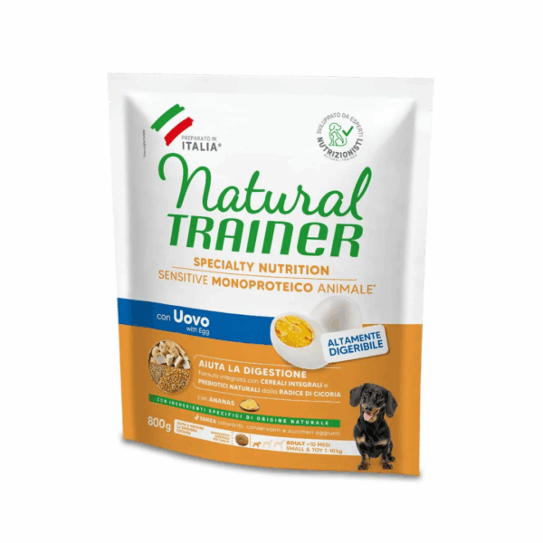 Natural Trainer Dog Specialty Nutrition Sensitive Small&Toy Adult Uovo - 800 g - immagine 2