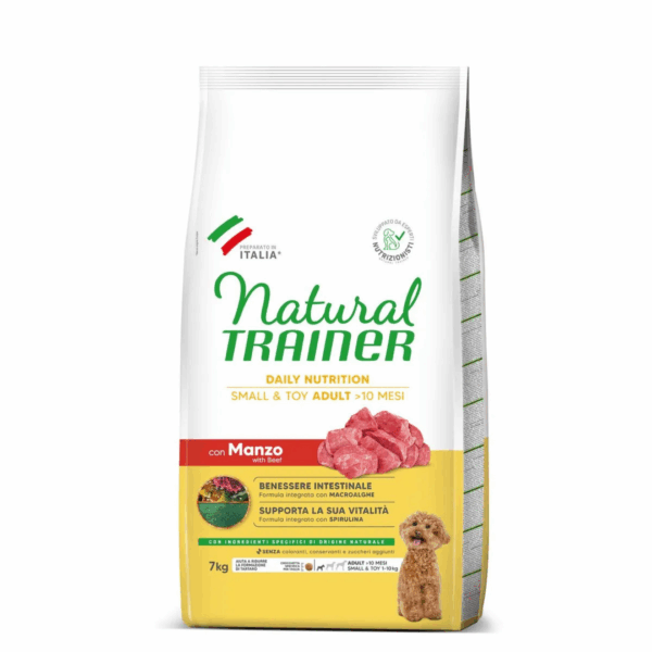 Natural Trainer Dog Daily Nutrition Small&Toy Adult Manzo - 7 kg - immagine 2