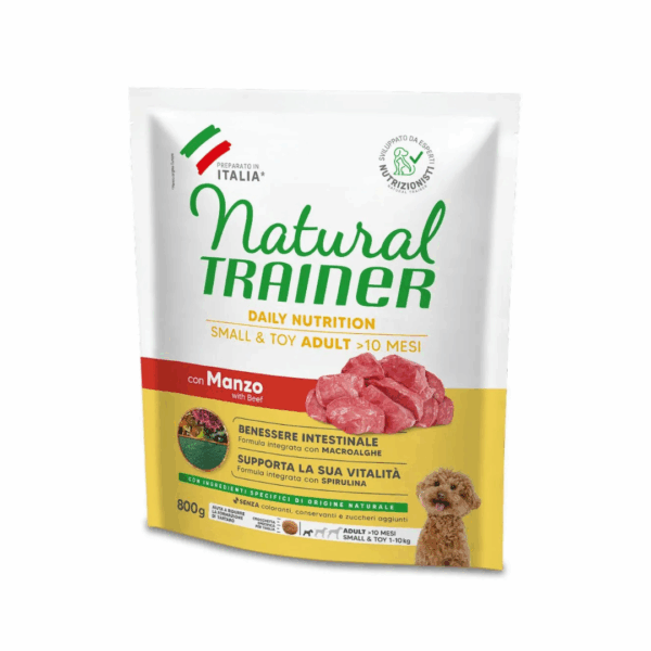 Natural Trainer Dog Daily Nutrition Small&Toy Adult Manzo - 800 g - immagine 2