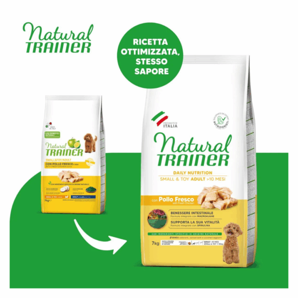 Natural Trainer Dog Daily Nutrition Small&Toy Adult Pollo - 7 kg - immagine 3