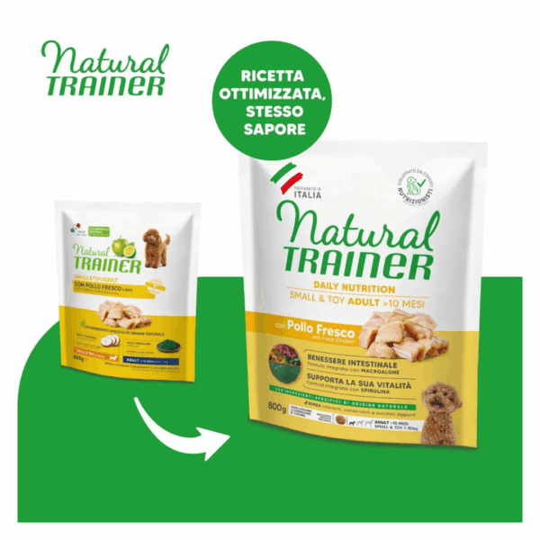 Natural Trainer Dog Daily Nutrition Small&Toy Adult Pollo - 800 g - immagine 3