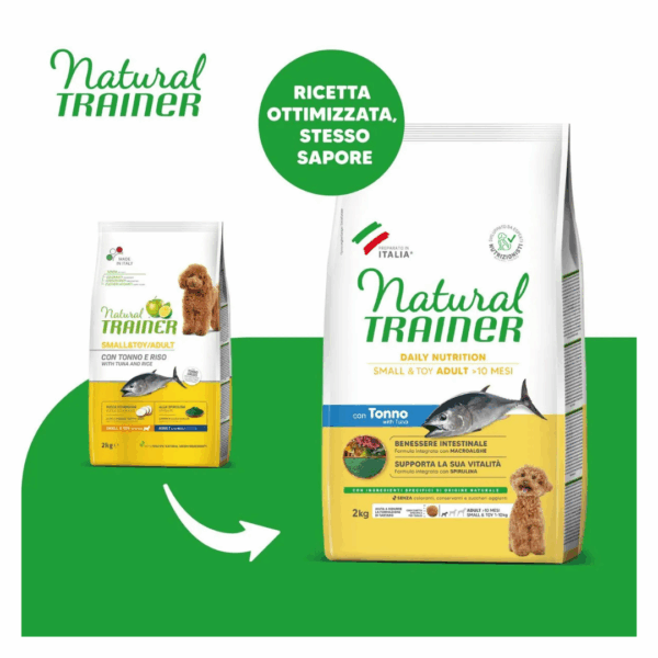 Natural Trainer Dog Daily Nutrition Small&Toy Adult Tonno -  2 kg - immagine 3