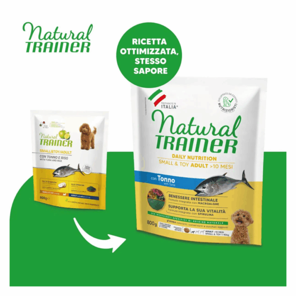 Natural Trainer Dog Daily Nutrition Small&Toy Adult Tonno -  800 g - immagine 3