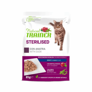 Natural Trainer Cat Adult Sterilised Bocconcini in Salsa Anatra - 85 g