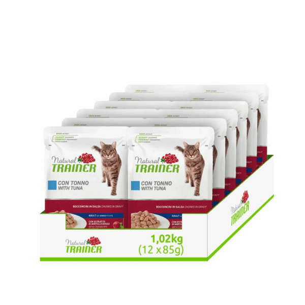 Natural Trainer Cat Adult Bocconcini in Salsa Tonno - 85 g - immagine 3