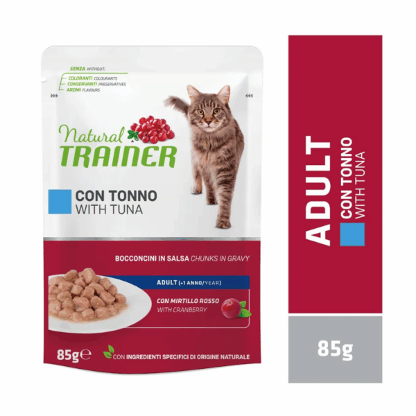 Natural Trainer Cat Adult Bocconcini in Salsa Tonno - 85 g - immagine 4