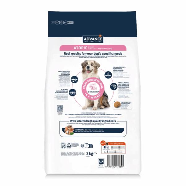Advance Veterinary Diets Dog Atopic Medium&Maxi Trota - 3 kg - immagine 2