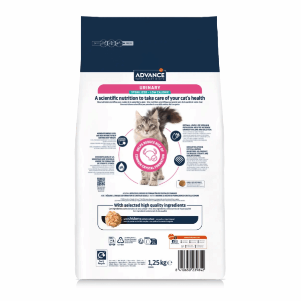 Advance Veterinary Diets Cat Urinary Sterilized Low Calorie - 1,25 kg - immagine 2