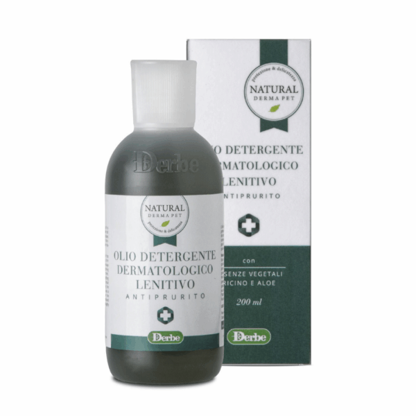 Natural Derma Pet Olio Detergente Dermatologico Lenitivo Antiprurito - 200 ml
