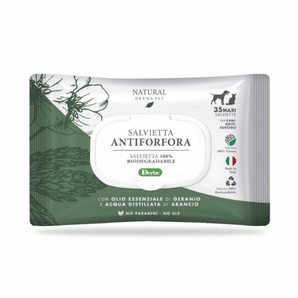 Natural Derma Pet Salviette Funzionali Antiforfora - 35 pz