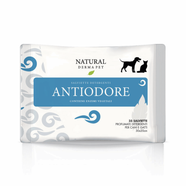 Natural Derma Pet Salviette Detergenti Antiodore - 35 pz