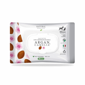 Natural Derma Pet Salviette 100% Biodegradabili Argan e Camelia - 35 pz