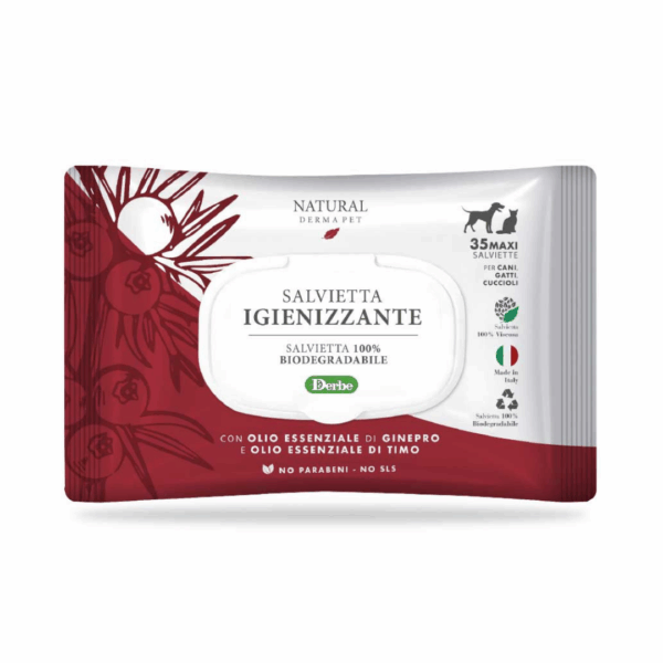 Natural Derma Pet Salviette Funzionali Igienizzanti - 35 pz