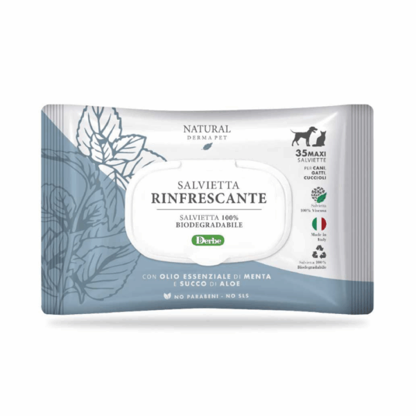 Natural Derma Pet Salviette Funzionali Rinfrscanti - 35 pz