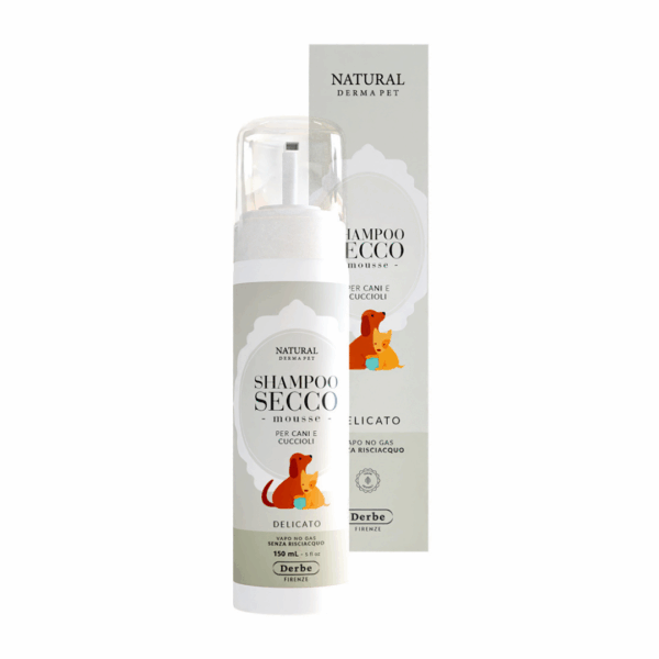 Natural Derma Pet Shampoo Secco Mousse Cuccioli e Cani - 150 ml