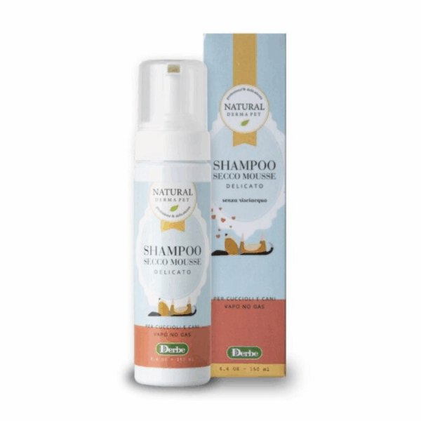 Natural Derma Pet Shampoo Secco Mousse Cuccioli e Cani - 150 ml - immagine 2
