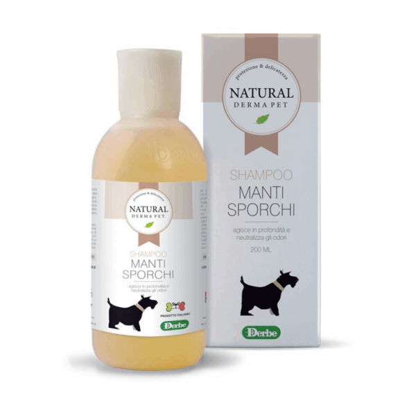 Natural Derma Pet Shampoo Manti Sporchi - 200 ml