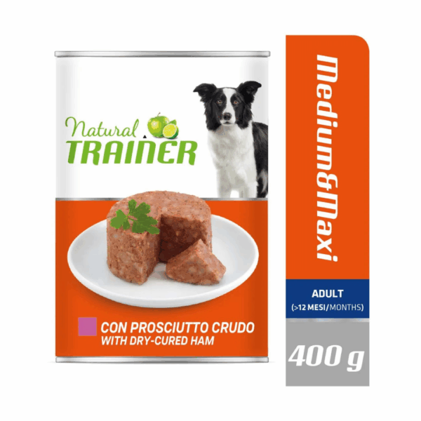 Natural Trainer Dog Medium&Maxi Adult Prosciutto Crudo - 400 g - immagine 3