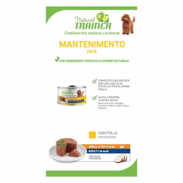 Natural Trainer Dog Small&Toy Adult Pollo - 150 g - immagine 5
