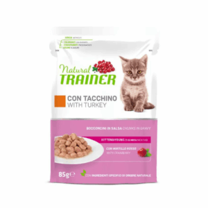 Natural Trainer Cat Kitten&Young Bocconcini in Salsa Tacchino - 85 g