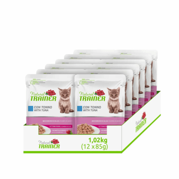 Natural Trainer Cat Kitten&Young Bocconcini in Salsa Tonno - 85 g - immagine 3
