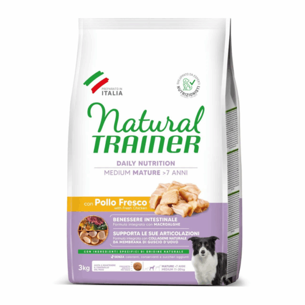 Natural Trainer Dog Daily Nutrition Medium Mature Pollo - 3 kg - immagine 2