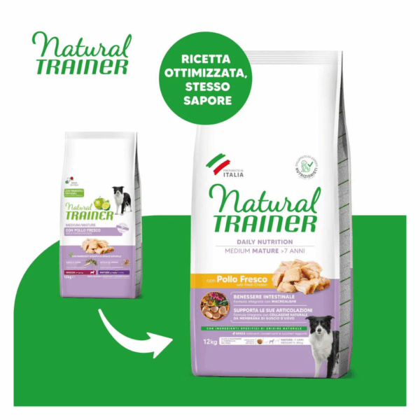 Natural Trainer Dog Daily Nutrition Medium Mature Pollo - 12 kg - immagine 3