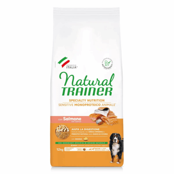Natural Trainer Dog Specialty Nutrition Sensitive Medium&Maxi Mature Salmone - 12 kg